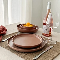 Assiette Uno Leather par ICM - 22 cm