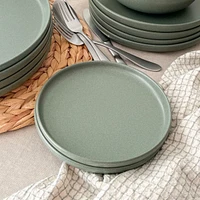 Assiette Uno par ICM - 17 cm, olive