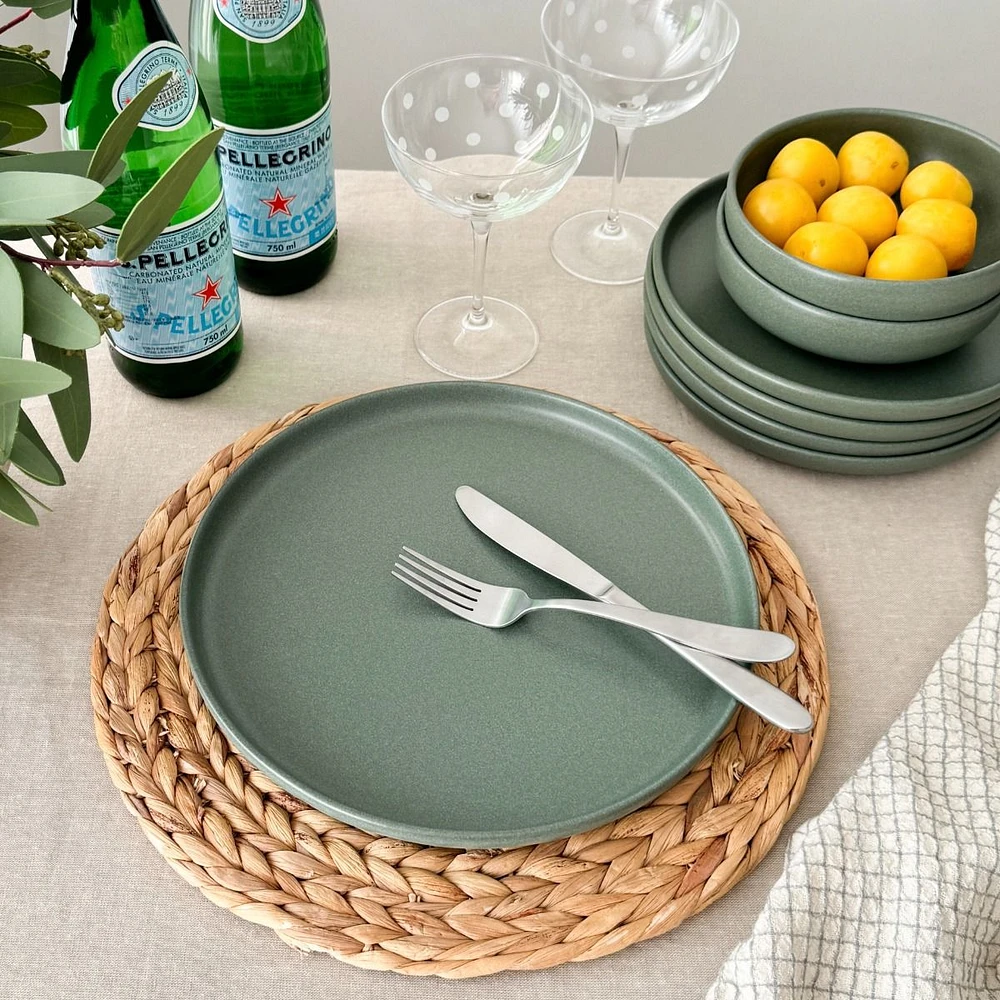 ICM Uno Dinner Plate - 28cm, Olive