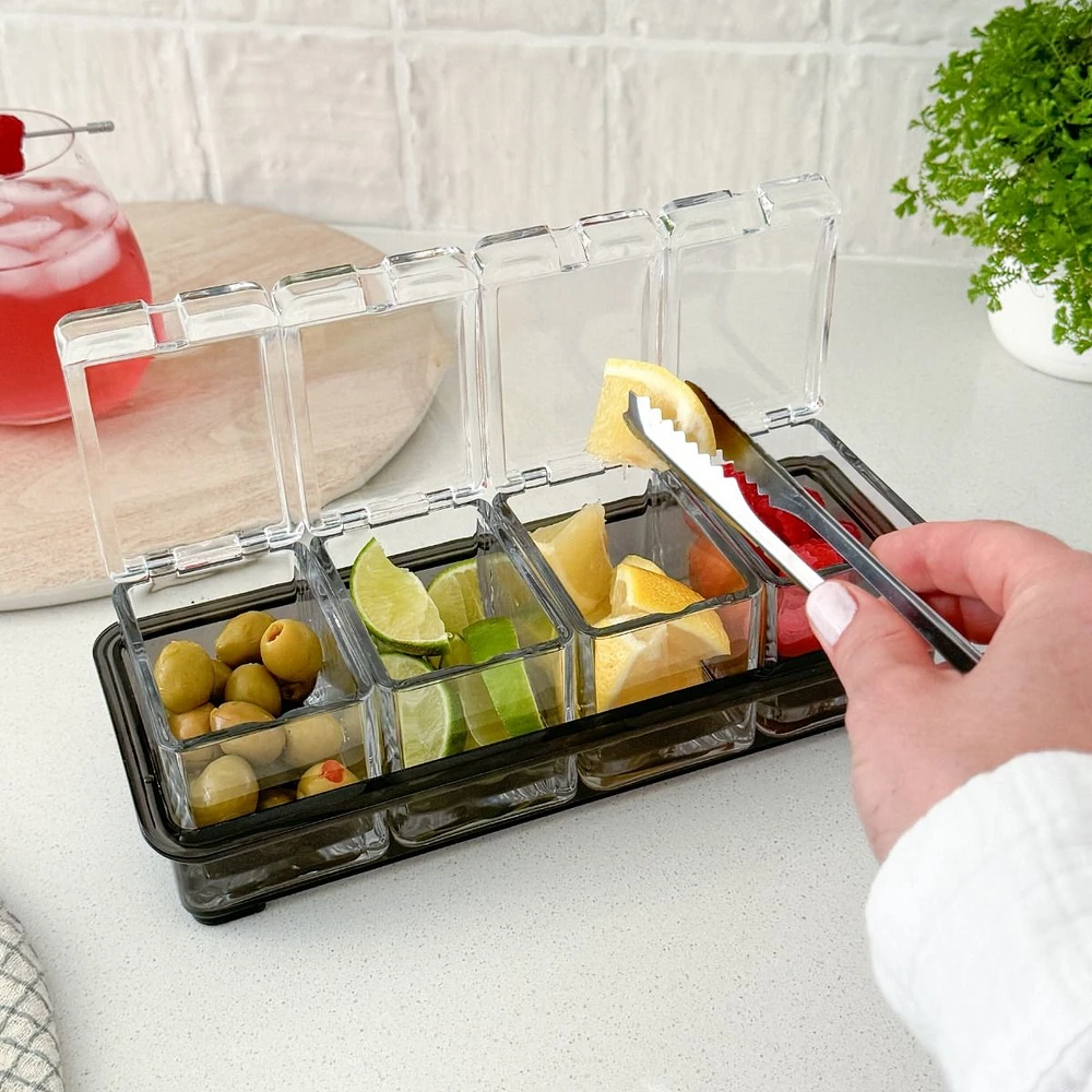 Compartment Tray for Bar Garnishes by Final Touch