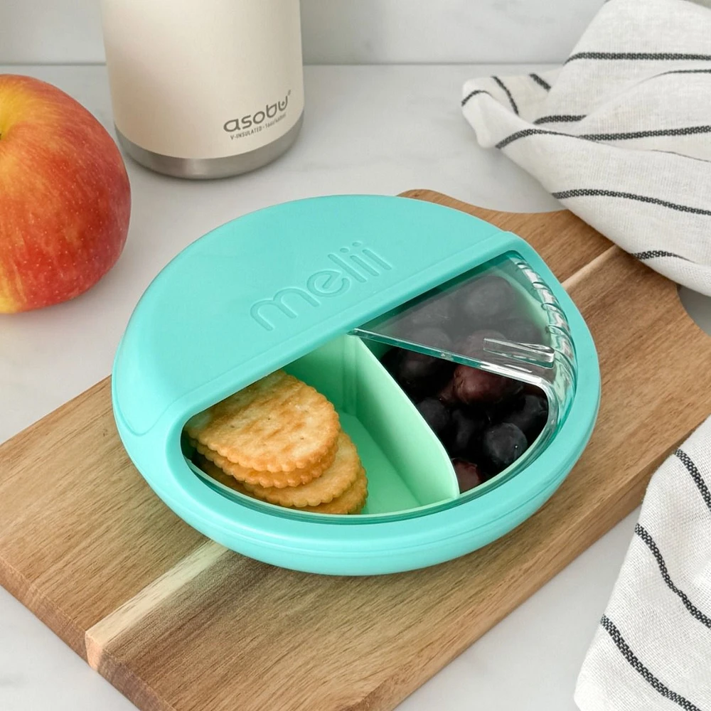 Spin Snack Container by Melii Baby - Blue/Mint