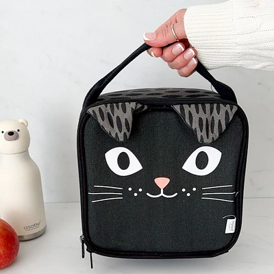 Lets do Lunch Bag Daydream Cat - Black