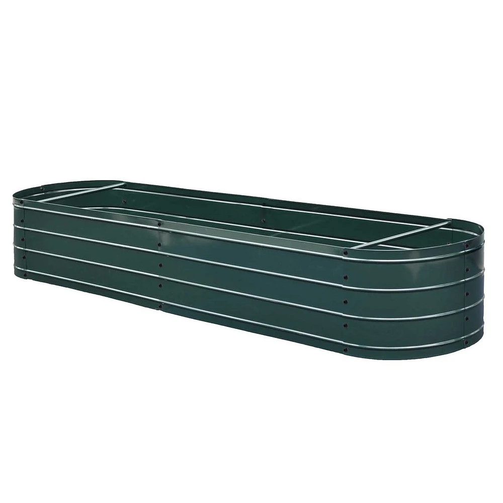 Grapevine Oval Steel Garden Bed