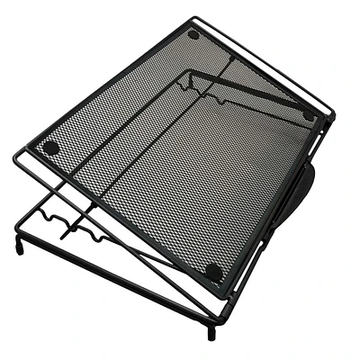 Adjustable Folding Laptop Stand with 3 Angle Positions and Mesh Back for Heat Ventilation