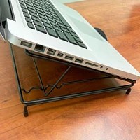 Adjustable Folding Laptop Stand with 3 Angle Positions and Mesh Back for Heat Ventilation