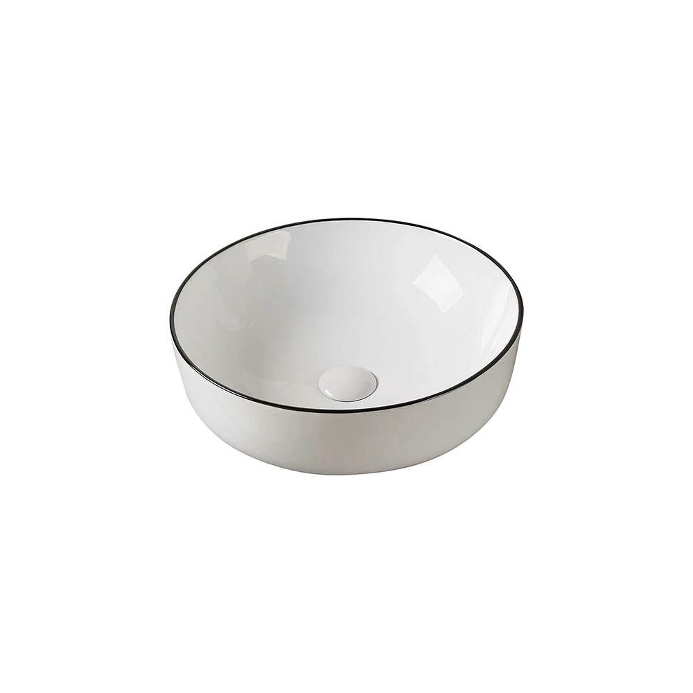 Renly Round Above-Counter Ceramic Basin