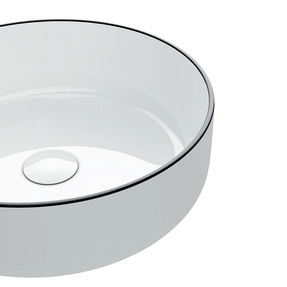 Renly Round Above-Counter Ceramic Basin