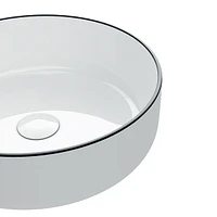 Renly Round Above-Counter Ceramic Basin