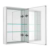 Rudolph Aluminium Rectangle Medicine Cabinet with Mirror