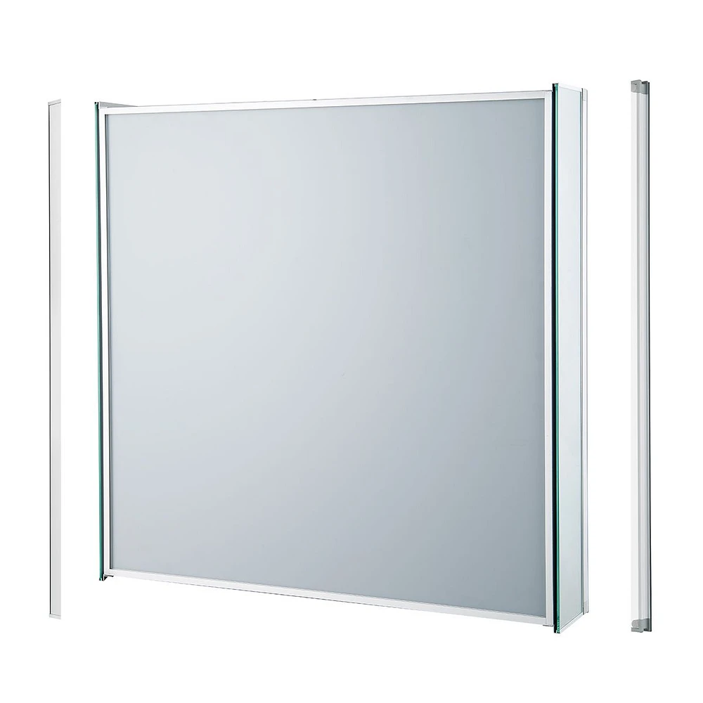 Rudolph Aluminium Rectangle Medicine Cabinet with Mirror