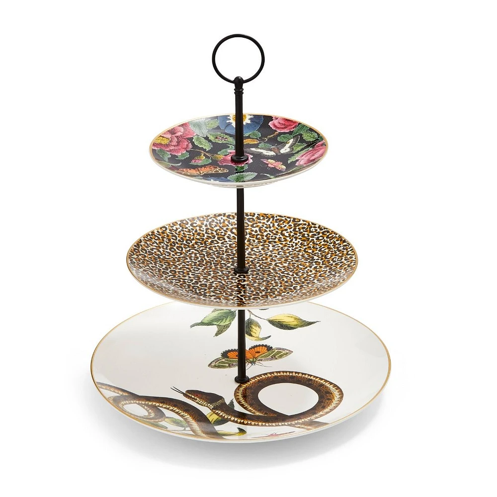 Creatures of Curiosity 3-Tier Cake Stand by Spode