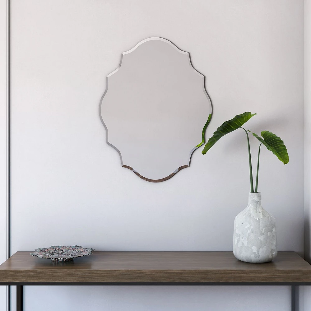 Sabre Frameless Ornate Mirror