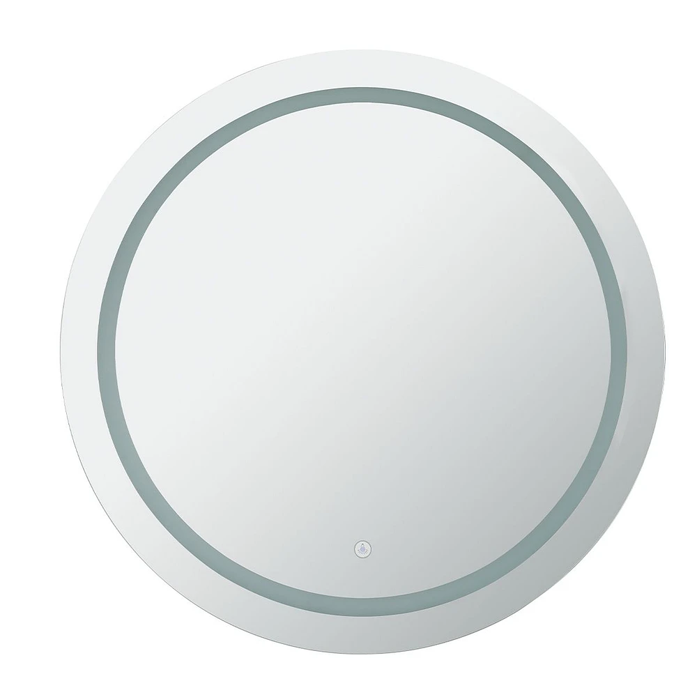 Sherman Stainless Steel Round Medicine Cabinet with LED Mirror