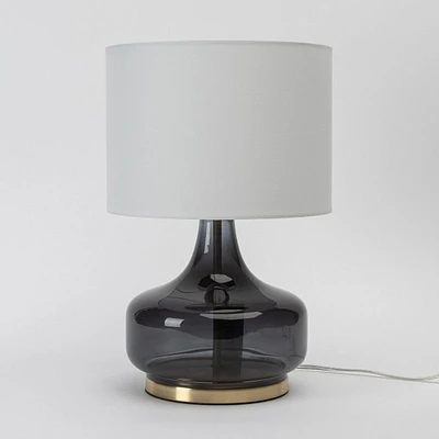 Simonne Genie Shaped Glass Base Table Lamp