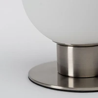 Lampe de table « Solange » avec en-tête en verre ovale