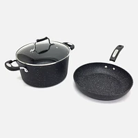 The Rock Casserole 4.7 L with Bonus Frying Pan 24 cm by Starfrit