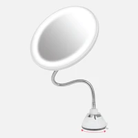 Super Suction Gooseneck LED Vanity Mirror