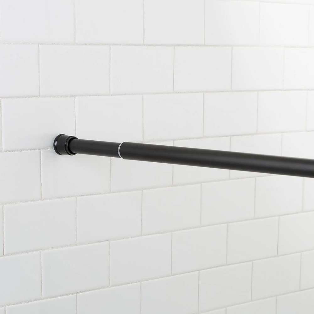 Black Tension Shower curtain Rod