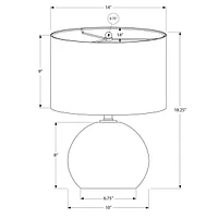 Lampe de table Thora - crème/ivoire