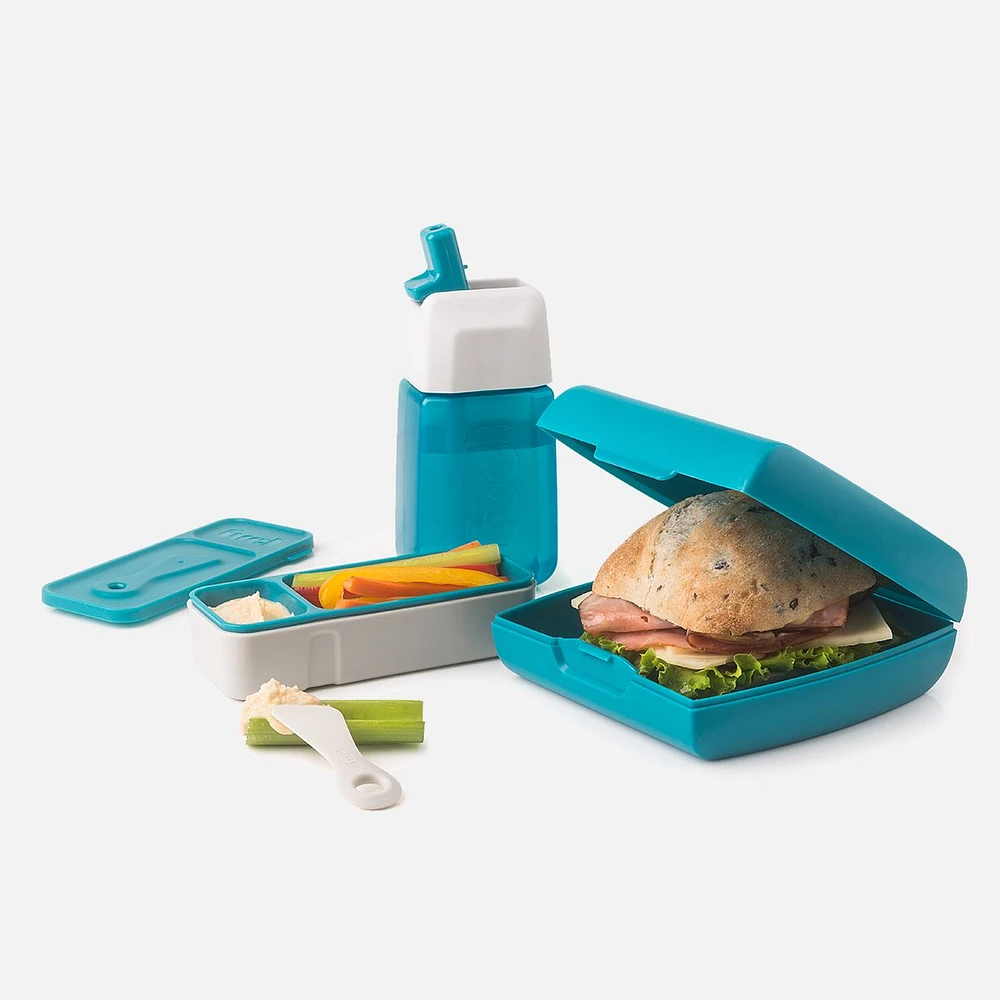 Trudeau 3-Piece Fuel Lunch Set - Blue