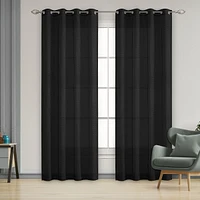 Trinity Semi Sheer Grommet Curtain