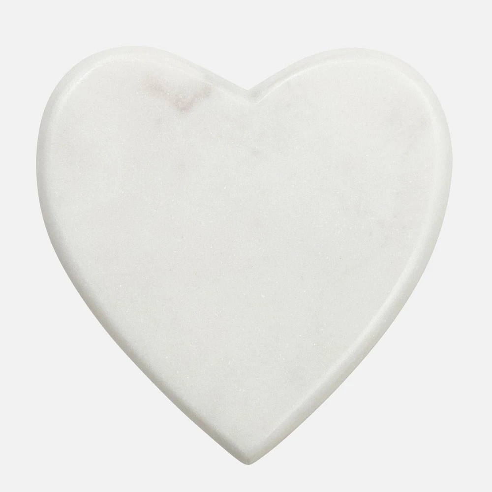 Set of 4 Marble Heart Coasters