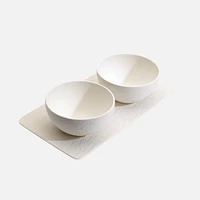 Ensemble de condiments « Manufacture Rock » blanc par Villeroy & Boch