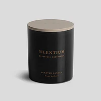 Silentium 5 oz Candle in Jar with Lid - Votive Silver