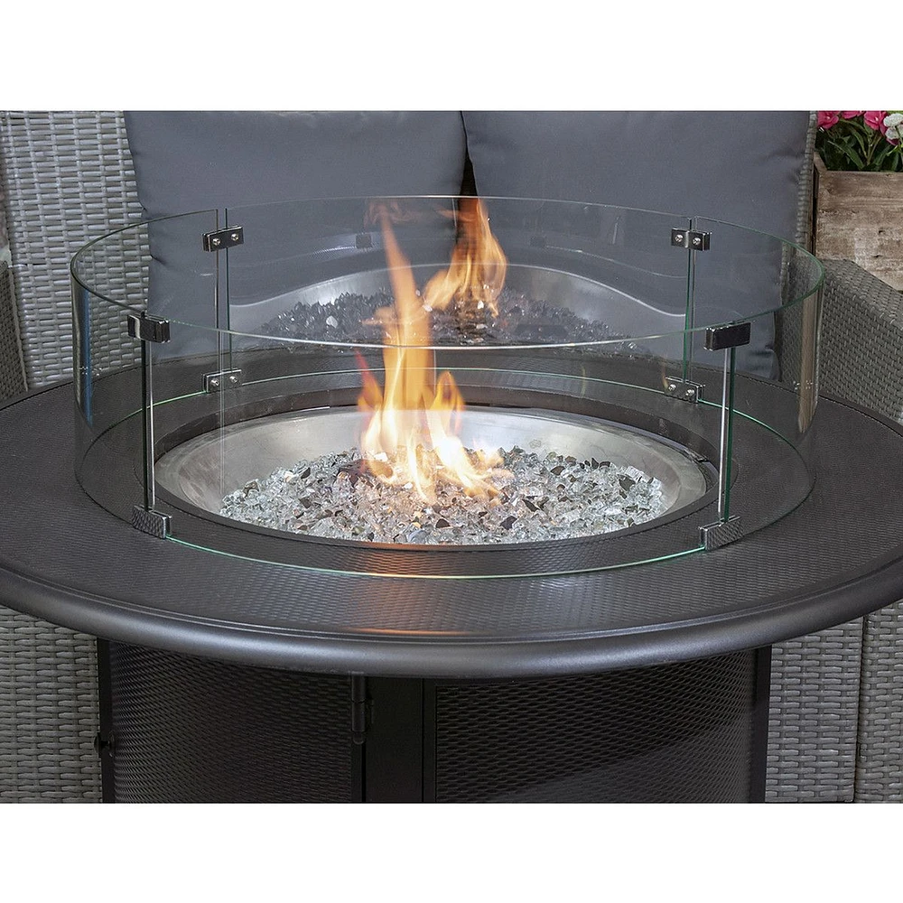 Fire Table Wind Guard, Round