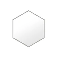 Astra miroir à cadre métallique hexagonal