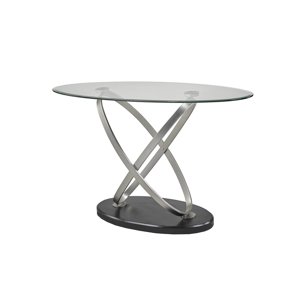 Kona Sofa Table - Silver/Black