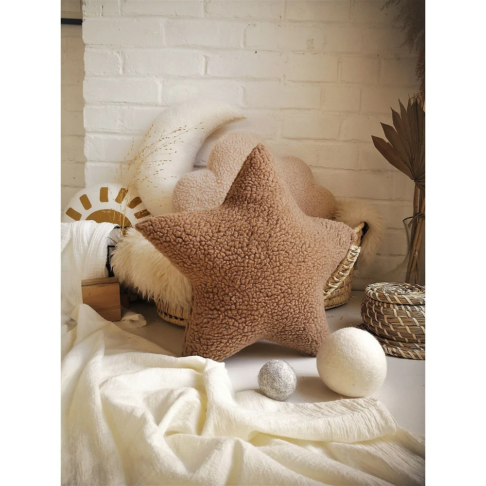 Star Pillow - Brown