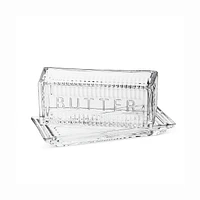 Glass Butter Dish with Cover