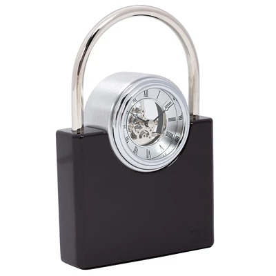 Elegance Padlock Skeleton Clock