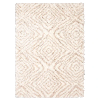 Agadir tapis contemporain à poils longs abstrait