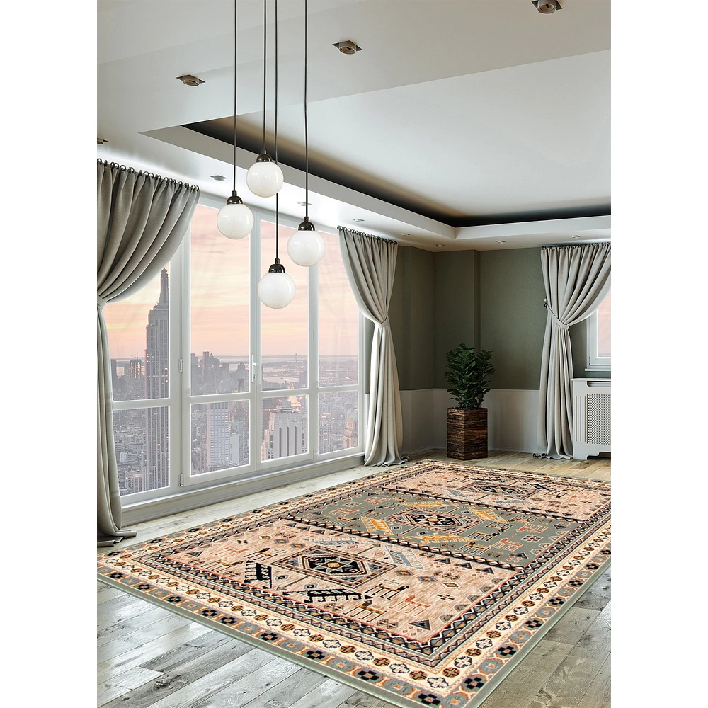 Tapis Shiraz vert