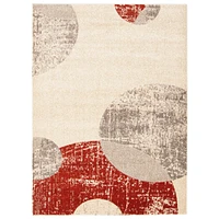 Aria Ivory/Red Rug