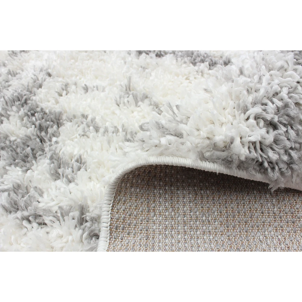 Tapis à poils longs Selene Urban crème, gris clair