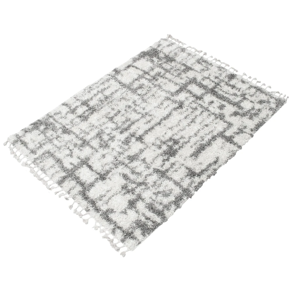 Tapis à poils longs Selene Urban crème, gris clair