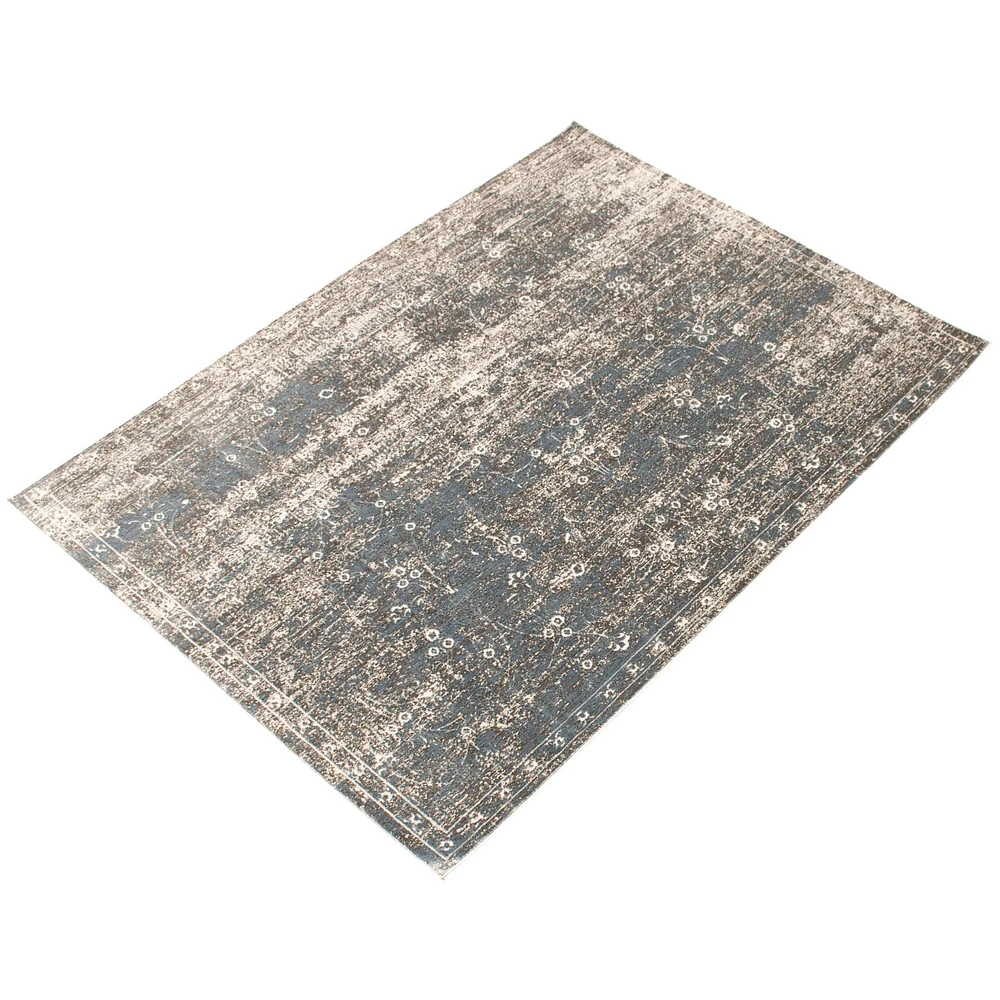 Tapis Luna bleu, gris