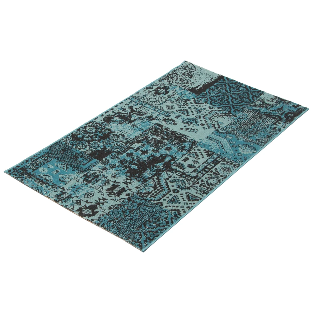 Patchwork Blue Rug