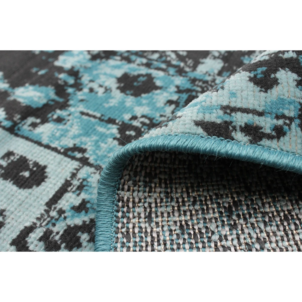 Patchwork Blue Rug