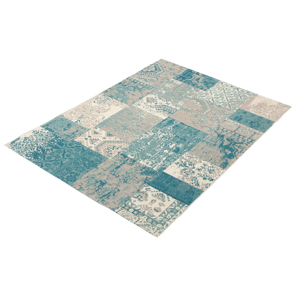 Patchwork Green Rug