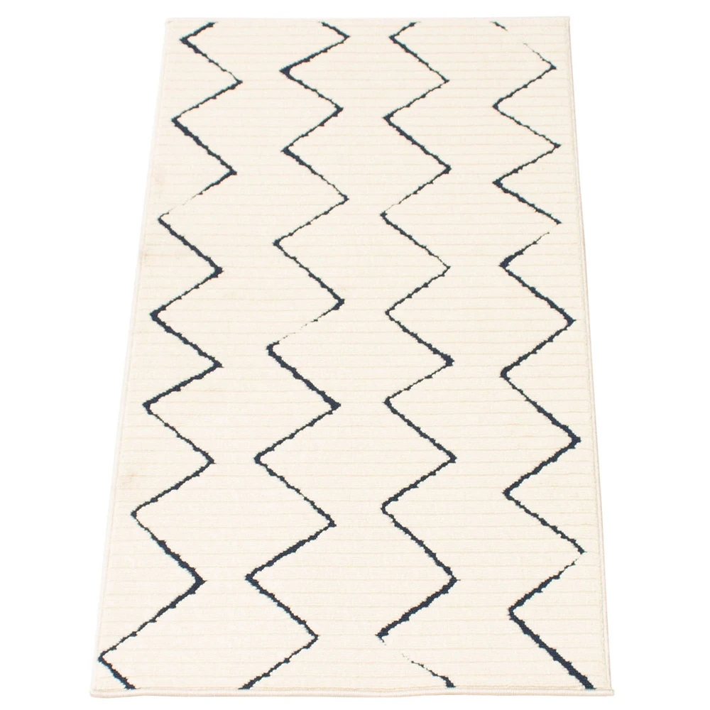 Marlene Indoor/Outdoor Blue, Ivory Rug