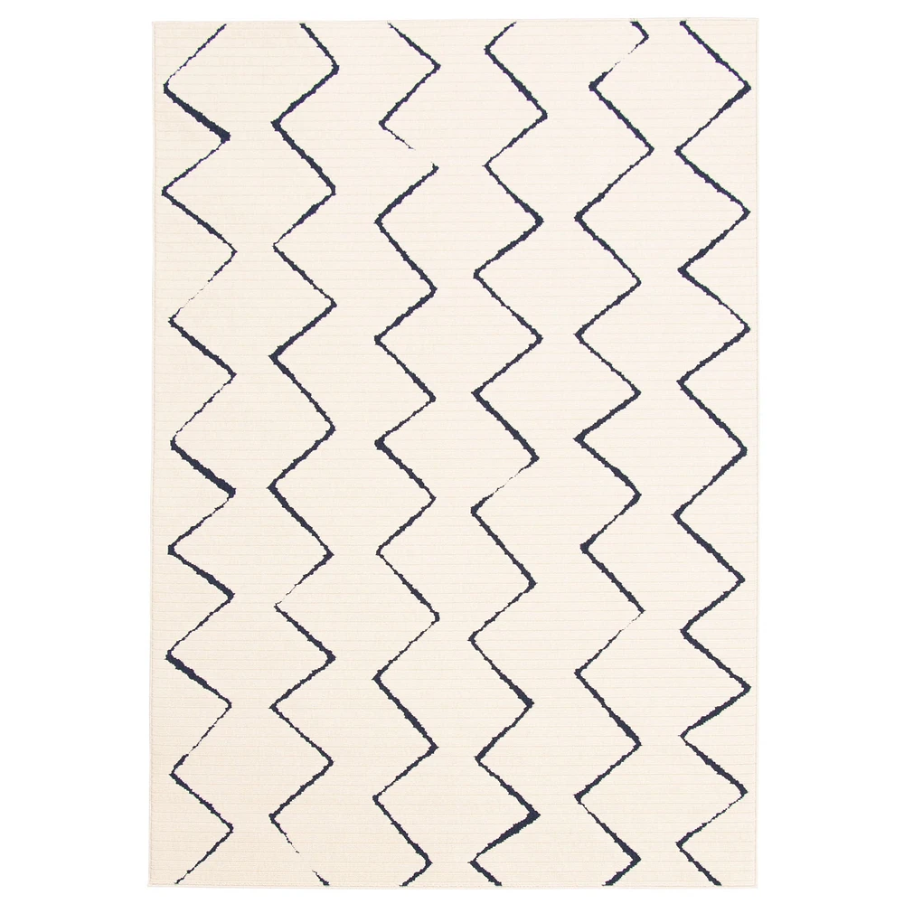 Marlene Indoor/Outdoor Blue, Ivory Rug