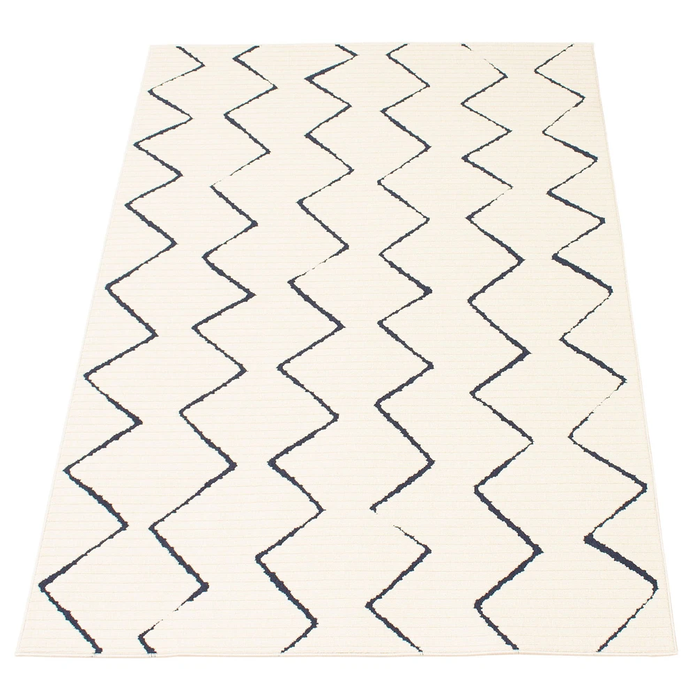 Marlene Indoor/Outdoor Blue, Ivory Rug