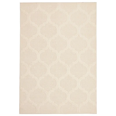 Tapis Intérieur/Extérieur Corfu ivoire