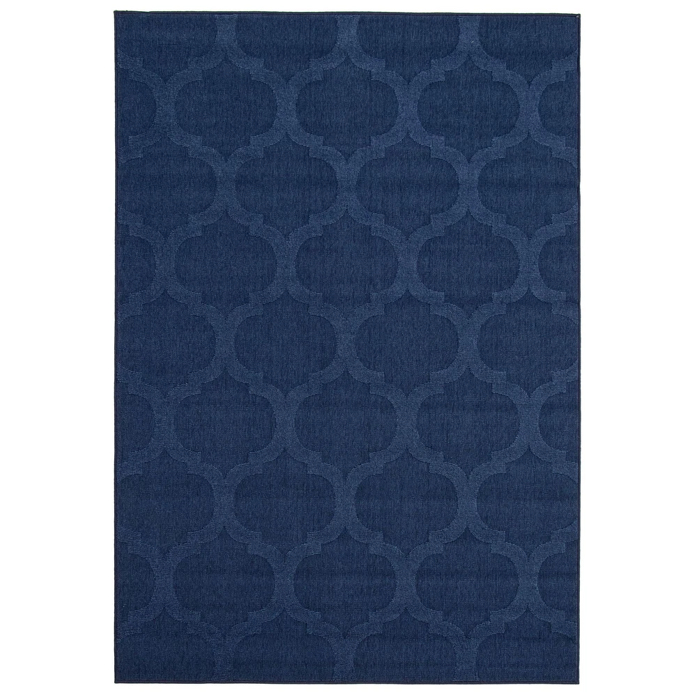 Corfu Indoor/Outdoor Navy Rug