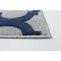 Corfu Indoor/Outdoor Grey, Navy Rug