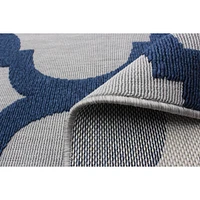 Corfu Indoor/Outdoor Grey, Navy Rug